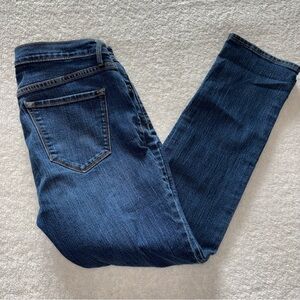 Old Navy Women Jeans Curvy Profile Mid Rise Dark Wash Size 6 Short Stretch Denim